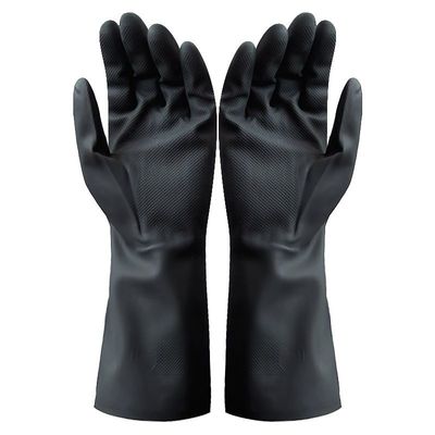 22 Mil το χημικό κοπάδι γαντιών νεοπρενίου ευθυγράμμισε 13 νεοπρενίου λαστιχένιων ίντσες γαντιών χεριών