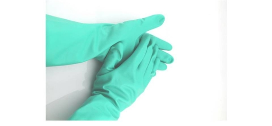 Heavy Duty Green Nitrile Glove Industrial 18Mil Green Nitrile Gloves Resistant Chemicals
