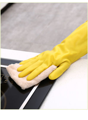 Γάντι οικιακής χρήσης από λατέξ για κουζίνα σχεδιασμένο με κυλίνδρια μανικέτα που εξασφαλίζει προστασία και άνεση κατά τη διάρκεια των καθηκόντων καθαρισμού του σπιτιού