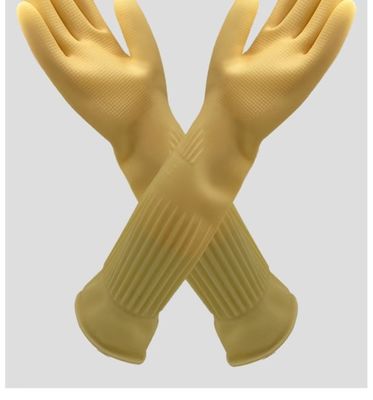 Μικρό μέγεθος εξαιρετικά μακρύ μανικετάκι Λάτεξ γάντια μιας χρήσης και ανθεκτικά στο νερό