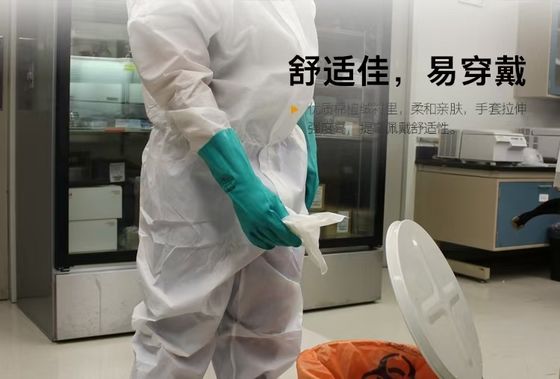 Χωρίς λατέξ πράσινο νιτρίλιο γάντι για τα χέρια τέλειο για βιομηχανικά έργα ανθεκτικό ευέλικτο άνετο προστατευτικό προστατευτικό χέρι